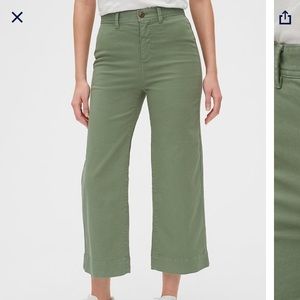 Gap High Rise Wide Leg Crop Chinos 2P